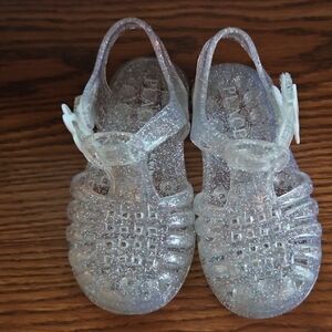 Children's Place Glittery Kids Jelly Sandals